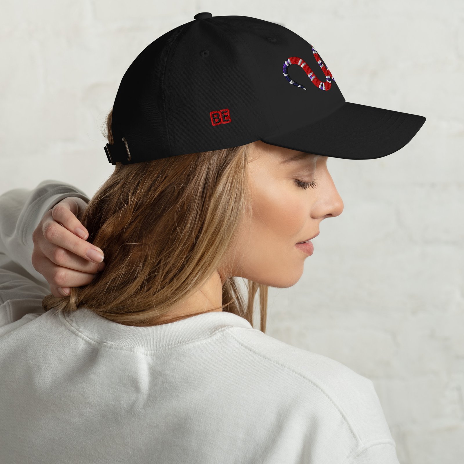 Unisex Classic Snake-Embroidered Cap – Be Bold, Be Your Style 3 Unisex Classic Snake-Embroidered Cap – Be Bold, Be Your Style – Image 3