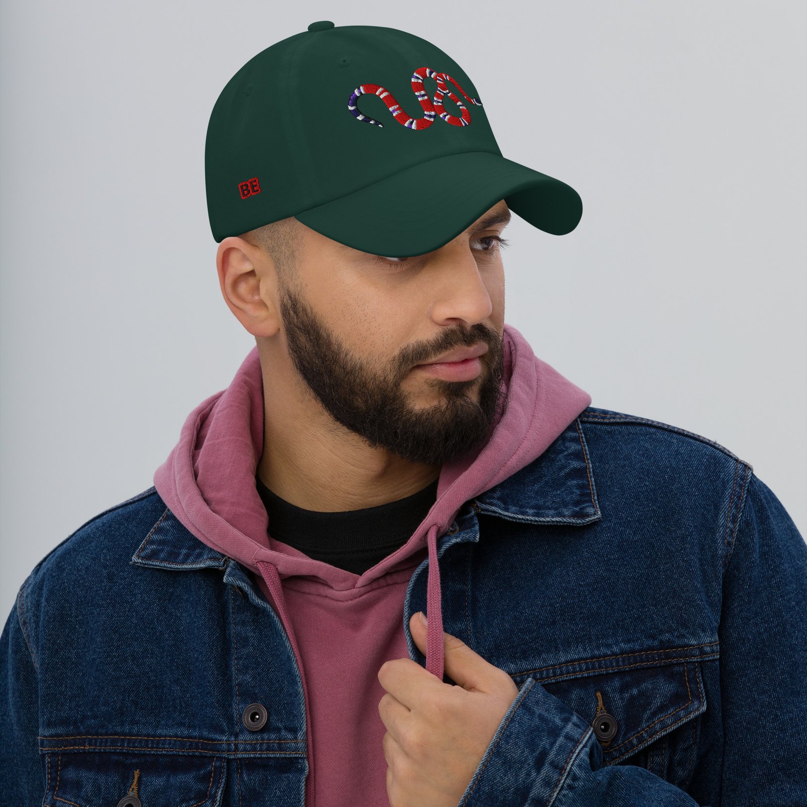 Unisex Classic Snake-Embroidered Cap – Be Bold, Be Your Style 7 Unisex Classic Snake-Embroidered Cap – Be Bold, Be Your Style – Image 7