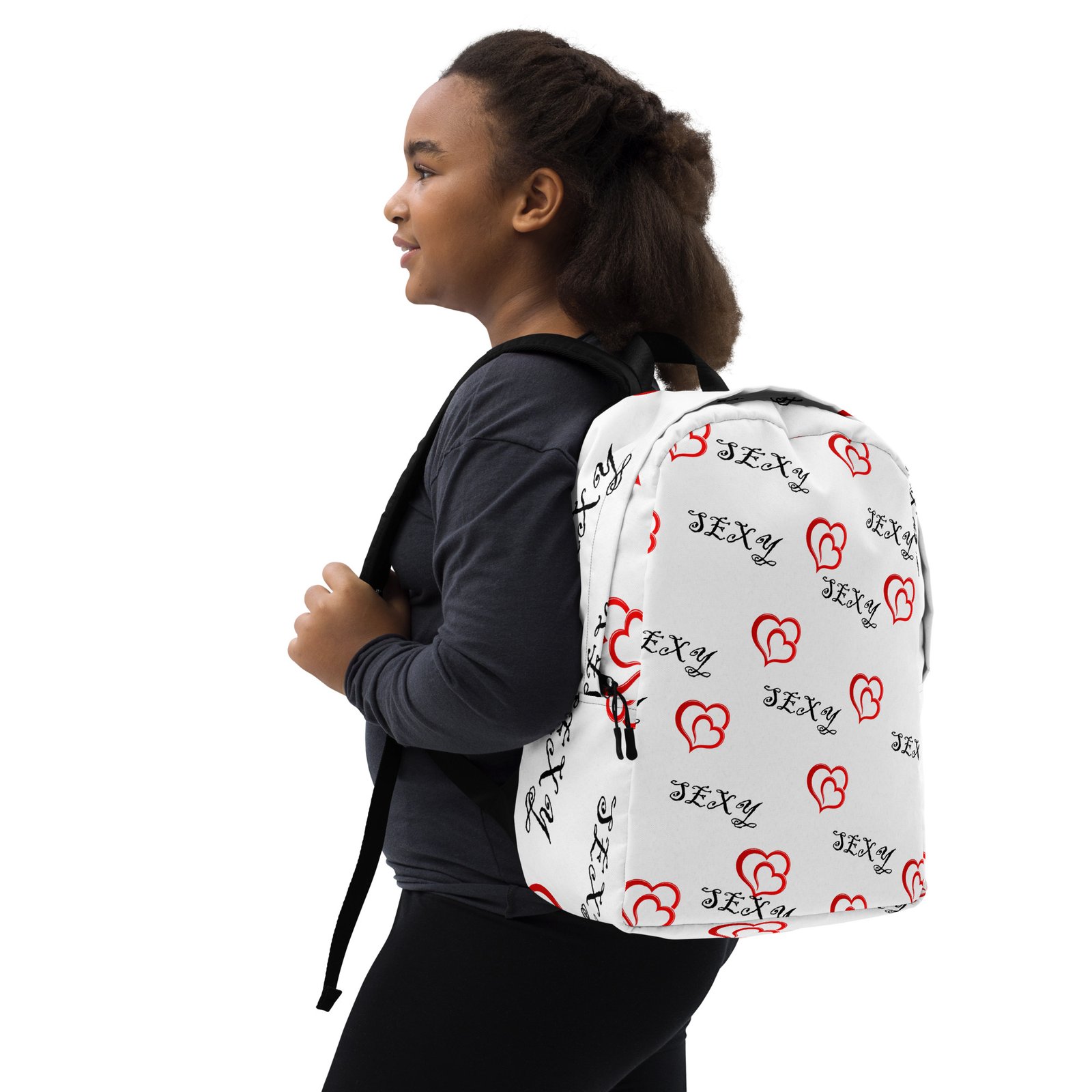 Heart-Print Valentine Backpack – Stylish and Functional for Confident Women 3 Heart-Print Valentine Backpack – Stylish and Functional for Confident Women - Image 3