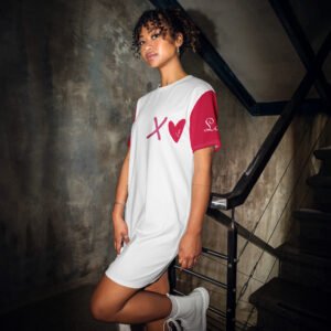 Home 2 XO Valentine Oversized T-Shirt Dress â Bold and Comfortable for Street Style